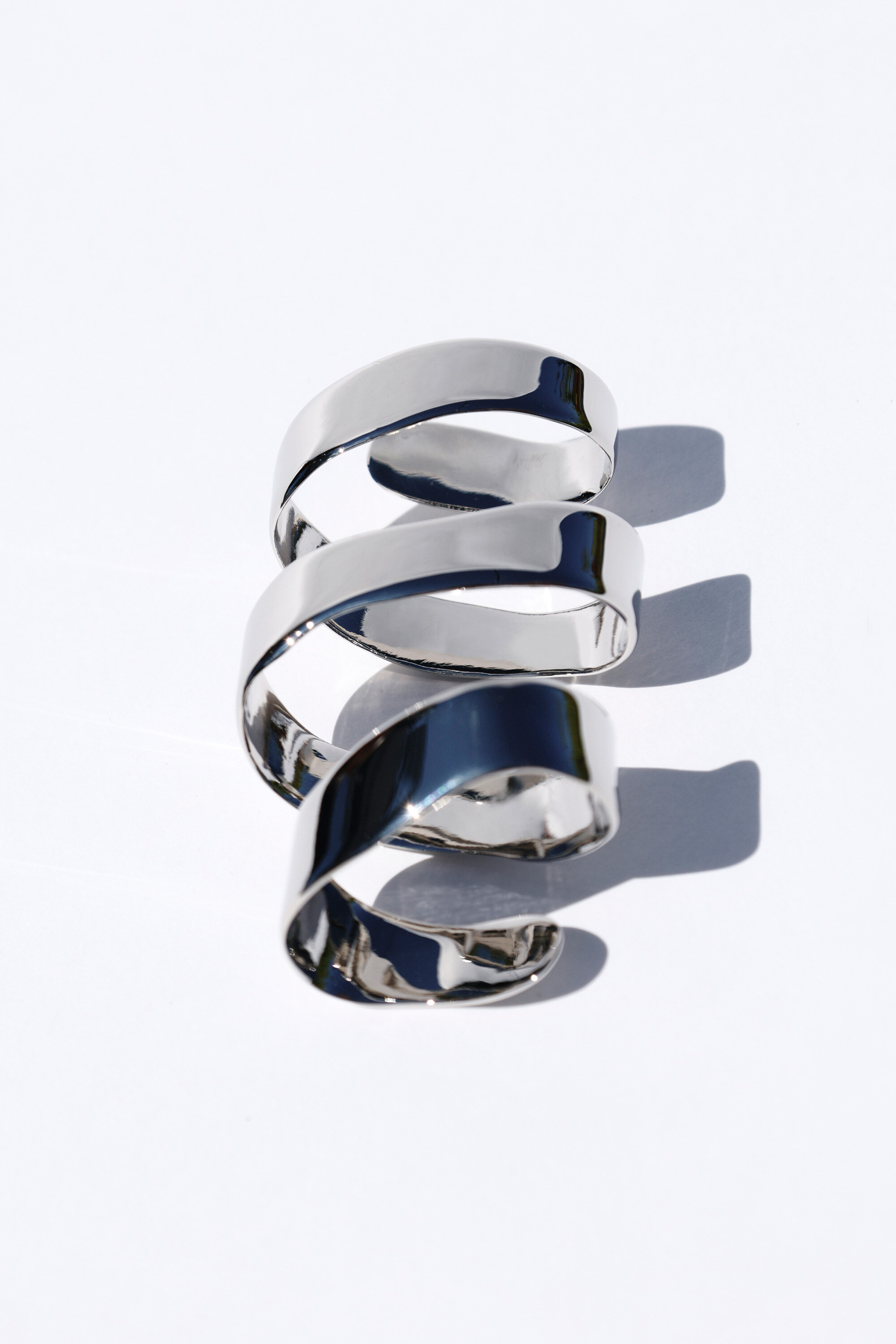 Silver spiral jewelry